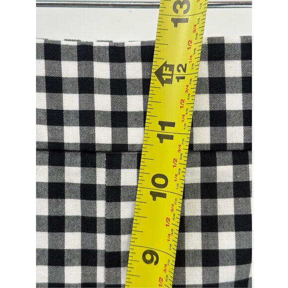 Talbots Pants Chatham Ankle Women 16 Petite Dark Navy Blue White Check Gingham - Picture 8 of 13